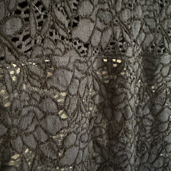 RAQUEL ALLEGRA | Navy Blue Lace Stretch Midi Pencil cocktail Dress | Size Small - Picture 5 of 8